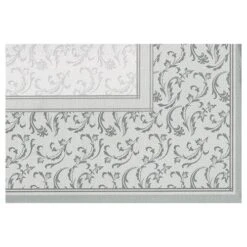 PAPSTAR 12 Mitteldecken, Stoffähnlich, PV-Tissue "ROYAL Collection Plus" 100 Cm X 100 Cm Grau "Damascato" -Papstar 0074e262 e9b1 4dd6 866c 908c6206185c