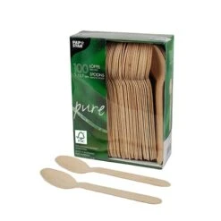 4x PAPSTAR 100 Löffel. Holz Pure 15.7 Cm -Papstar 00e43056 e3ae 4472 b2a2 318a37bc3c0c 1