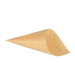 PAPSTAR 50 Fingerfood - Spitztüten, Holz "pure" Ø 8 Cm · 15,5 Cm -Papstar 06177219 9f7f 44e3 9c3e 9f739e149c21 2