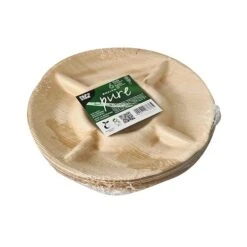 PAPSTAR 36 Teller, Palmblatt "pure" 5-geteilt Ø 24,5 Cm · 2 Cm -Papstar 0f6cdb11 040c 480e 8614 9ca06101736b 1