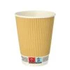 PAPSTAR 500 Trinkbecher, Pappe 0,3 L Ø 9 Cm · 11 Cm Ripple Wall