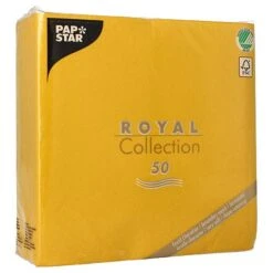 PAPSTAR 250 Servietten "ROYAL Collection" 1/4-Falz 40 Cm X 40 Cm Safran -Papstar 16181cef e8ae 4ec0 b030 29c9785cade7