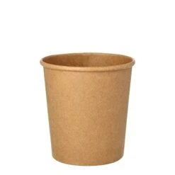 PAPSTAR 500 Suppenbecher, Pappe Rund 940 Ml Ø 11,5 Cm · 13 Cm Braun "100% Fair" -Papstar 27f08bb0 dbf7 4758 a2db 08156837099e 1