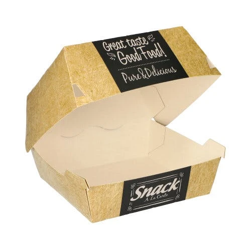 PAPSTAR 50 Burgerboxen, Pappe "pure" 7 Cm X 12,5 Cm X 12,5 Cm "Good Food" Groß 2 PAPSTAR 50 Burgerboxen, Pappe "pure" 7 Cm X 12,5 Cm X 12,5 Cm "Good Food" Groß – Bild 2