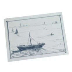 PAPSTAR 1000 Tischsets, Papier 30 Cm X 40 Cm Weiss "Ruderboot"