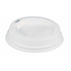 PAPSTAR Trinkbecherdeckel 90131 8cm PS Weiß 100 St./Pack.