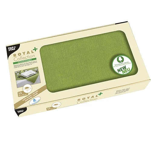 PAPSTAR 12 Mitteldecken, Stoffähnlich, PV-Tissue "ROYAL Collection Plus" 80 Cm X 80 Cm Champagner 5 PAPSTAR 12 Mitteldecken, Stoffähnlich, PV-Tissue "ROYAL Collection Plus" 80 Cm X 80 Cm Champagner – Bild 5