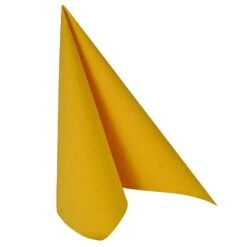 PAPSTAR 250 Servietten "ROYAL Collection" 1/4-Falz 40 Cm X 40 Cm Safran