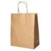 PAPSTAR 25 Tragetaschen, Papier 44 Cm X 32 Cm X 17 Cm Braun Mit Gedrehtem Tragegriff