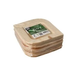 PAPSTAR 25 Teller, Palmblatt "pure" Eckig 15 Cm X 15 Cm X 1,5 Cm -Papstar 5c69bc9e 1e10 4165 89bf 68f647bbf818