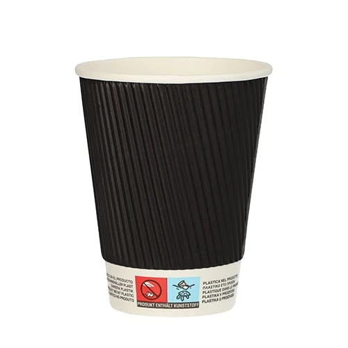 PAPSTAR 25 Trinkbecher, Pappe 0,3 L Ø 9 Cm · 11 Cm Ripple Wall 5 PAPSTAR 25 Trinkbecher, Pappe 0,3 L Ø 9 Cm · 11 Cm Ripple Wall – Bild 5