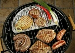 10x Alu-Grillpfannen Grillschalen BBQ Halbrund 32,5 X 19cm Wiederverwendbar -Papstar 6d795d95 3653 41c8 a0d3 2f8a4d042d9e