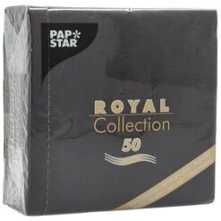 PAPSTAR 50 Servietten "ROYAL Collection" 1/4-Falz 25 Cm X 25 Cm Schwarz 12 PAPSTAR 50 Servietten "ROYAL Collection" 1/4-Falz 25 Cm X 25 Cm Schwarz -Papstar 723f1830 9b20 4c5b 9aed 97c2c014545a