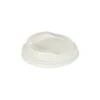 PAPSTAR 1000 Dom-Deckel, C-PLA "pure" Rund Ø 9 Cm · 2,1 Cm Weiss