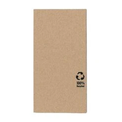 PAPSTAR 100 Servietten, 3-lagig 1/8-Falz 33 Cm X 33 Cm Natur Aus Recyceltem Papier