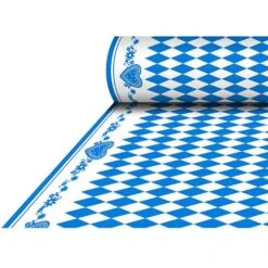 PAPSTAR Tischdecke, Stoffähnlich, Airlaid 25 M X 1,18 M "Bayrisch Blau"