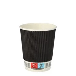 PAPSTAR 25 Trinkbecher, Pappe 0,2 L Ø 8 Cm · 9 Cm Ripple Wall -Papstar 7bf0a0d7 5424 467e b338 b759c9d771f2