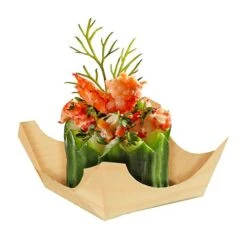 PAPSTAR 50 Fingerfood - Schalen, Holz "pure" Eckig 3,5 Cm X 10 Cm X 10 Cm -Papstar 8765ad36 fc75 44d7 bd91 a4cf5879f1b0