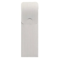 PAPSTAR 500 Bestecktaschen 23,5 Cm X 7,3 Cm Weiss "Lines" Inkl. Weißer Serviette 40 X 40 Cm 2-lag.