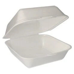 PAPSTAR 100 Hamburger-Boxen Mit Klappdeckel, XPS 7,5 Cm X 12 Cm X 12 Cm Weiss -Papstar 8e65662e 522f 476e b8e6 9561d6a212b5