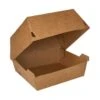 PAPSTAR 80 Burgerboxen, Pappe 7 Cm X 12,5 Cm X 12,5 Cm Braun "100% Fair" Groß