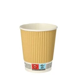 PAPSTAR 25 Trinkbecher, Pappe 0,4 L Ø 9 Cm · 13,7 Cm Ripple Wall -Papstar 94386541 7be1 41bb 8eb0 6c850746c1d7 2