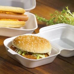 PAPSTAR 100 Hamburger-Boxen Mit Klappdeckel, XPS 7,5 Cm X 12 Cm X 12 Cm Weiss -Papstar 951e068d 007d 4ba3 ad2d 734833797a8f