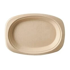 PAPSTAR 500 Teller, Zuckerrohr "pure" Oval 26 Cm X 20 Cm X 2 Cm Natur -Papstar 9af10a96 72a0 43da 9430 7ab255ac7ae1