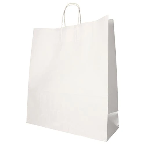 PAPSTAR 25 Tragetaschen, Papier 44 Cm X 32 Cm X 17 Cm Weiss Mit Gedrehtem Tragegriff 7 PAPSTAR 25 Tragetaschen, Papier 44 Cm X 32 Cm X 17 Cm Weiss Mit Gedrehtem Tragegriff – Bild 7