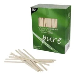 PAPSTAR 10000 Rührstäbchen, Holz "pure" 11 Cm X 5 Mm Einzeln Gehüllt -Papstar afc48786 01ff 47fa ac66 3d0af7f73d35