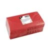 PAPSTAR 1000 Servietten, 3-lagig 1/4-Falz 24 Cm X 24 Cm Rot