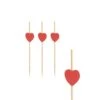 PAPSTAR 100 Fingerfood - Picker 7 Cm "Heart"