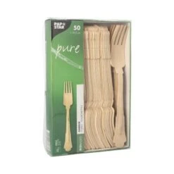 PAPSTAR 500 Gabeln, Holz "pure" 19,5 Cm "Vintage" -Papstar ba9e4363 af3c 4606 a785 b556d95991e5