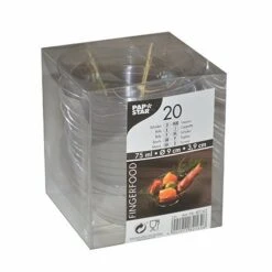 PAPSTAR 20 Fingerfood - Schalen, PS Rund 75 Ml Ø 9 Cm · 3,9 Cm Glasklar "Diagonal" -Papstar bbc8d0ad ccd7 47aa 9860 97045732751f
