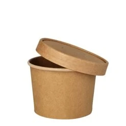 PAPSTAR 25 Suppenbecher, Pappe Rund 350 Ml Ø 9,8 Cm · 7 Cm Braun -Papstar c3601ee2 c3ca 4e70 a79f 2f1d07077a95