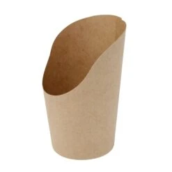 500 Biologisch Abbaubare Und Nachhaltige Pommes-Frites-Spitztüten Mit Dip-Ecke, Pappe Pure 19,5 Cm X 16,5 Cm Br Aun/weiss Füllinhalt 100 G -Papstar c8a6fb25 ec7e 47c1 a919 fe016b9e9231