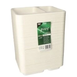 PAPSTAR 125 Siegelschalen, Zuckerrohr 2-geteilt 850 Ml 3 Cm X 17,5 Cm X 22,5 Cm Weiss -Papstar c9bec087 9d7e 4448 9768 61eb6843ccf9