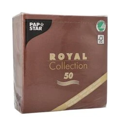 PAPSTAR 250 Servietten "ROYAL Collection" 1/4-Falz 33 Cm X 33 Cm Braun -Papstar ca325173 6639 41fb 8168 05100b6bd1ec