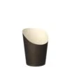 PAPSTAR 1500 Snackbecher, Pappe "To Go" 0,09 L Ø 7 Cm · 9,5 Cm Schwarz