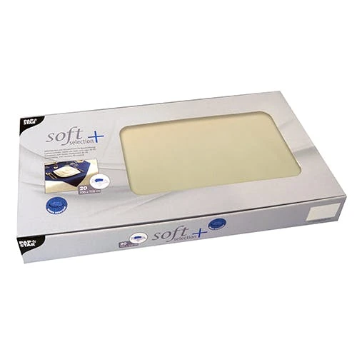 PAPSTAR 20 Mitteldecken, Stoffähnlich, Vlies "soft Selection Plus" 100 Cm X 100 Cm Champagner 1 PAPSTAR 20 Mitteldecken, Stoffähnlich, Vlies "soft Selection Plus" 100 Cm X 100 Cm Champagner