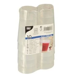 PAPSTAR 10 Mehrweg-Trinkbecher 0,2 L Ø 6,5 Cm · 11,4 Cm Transluzent Unzerbrechlich -Papstar d737adb4 6988 490f 8948 12710bed0d05