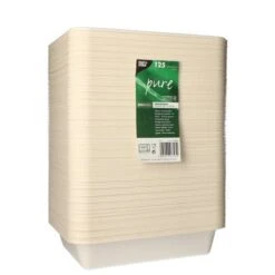 PAPSTAR 125 Siegelschalen, Zuckerrohr 1300 Ml 4,5 Cm X 17,5 Cm X 22,5 Cm Weiss -Papstar d8ffba83 3693 43b0 b06d c19ae49a2663