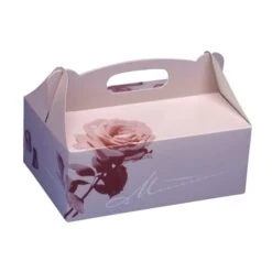 PAPSTAR 200 Gebäck-Kartons, Pappe Eckig 16 Cm X 10 Cm X 9 Cm Rosé Mit Tragegriff -Papstar e423ccbc b659 4ccf ba33 9d5113495c13 3