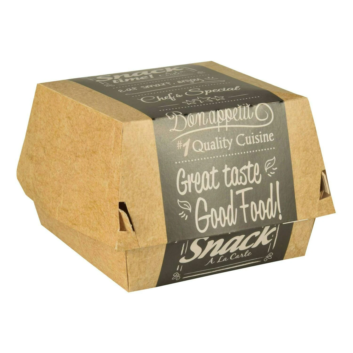 PAPSTAR 400 Burgerboxen, Pappe "pure" 7 Cm X 8 Cm X 8 Cm "Good Food" Mini 4 PAPSTAR 400 Burgerboxen, Pappe "pure" 7 Cm X 8 Cm X 8 Cm "Good Food" Mini – Bild 4