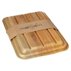 PAPSTAR 10 Trays, Palmblatt "pure" Eckig 300 Ml 5,5 Cm X 13,5 Cm X 17,5 Cm Mit Deckel Und Banderole -Papstar ef0a174e 2955 4775 9b8b 4e282b83dcb3 1