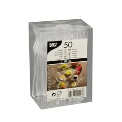 PAPSTAR 1000 Fingerfood - Gabeln, PS 10 Cm Glasklar -Papstar f0221670 435e 4d78 a043 16d5d8027a2c
