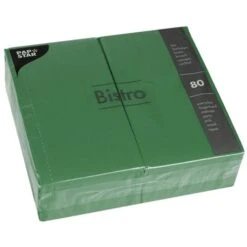 PAPSTAR 560 Servietten, 2-lagig 1/6-Falz 40 Cm X 32 Cm Dunkelgrün