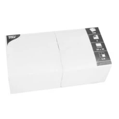 PAPSTAR 1600 Servietten, 3-lagig 1/4-Falz 24 Cm X 24 Cm Weiss -Papstar f7658eca f3fe 44c1 9fc9 ef745fe12020 1