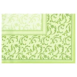 PAPSTAR 12 Mitteldecken, Stoffähnlich, PV-Tissue "ROYAL Collection Plus" 100 Cm X 100 Cm Olivgrün "Damascato -Papstar fceaf96e 2224 4b81 bb28 dc756d458b65